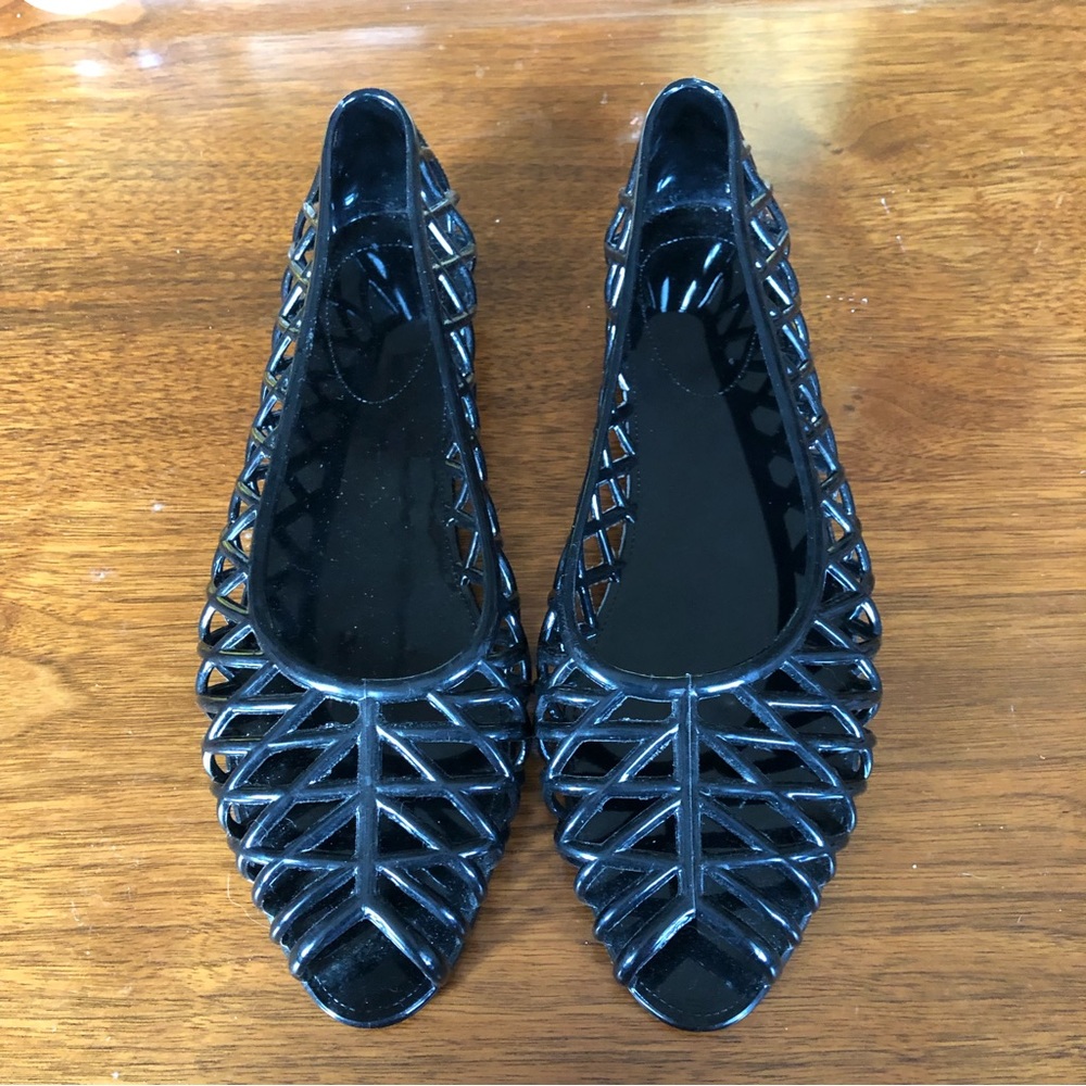 Los Angeles Apparel Peep-toe Jellies